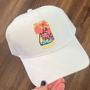 White La Croix Embroidered Baseball Cap